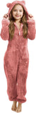 3-15Y Kids Girl Boy Onesie Fleece Sherpa Lined Warm Pajamas