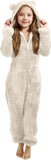 3-15Y Kids Girl Boy Onesie Fleece Sherpa Lined Warm Pajamas