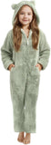 3-15Y Kids Girl Boy Onesie Fleece Sherpa Lined Warm Pajamas