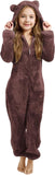 3-15Y Kids Girl Boy Onesie Fleece Sherpa Lined Warm Pajamas
