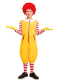 5 PCS 3-14T Unisex Kids Clown Halloween Costume Zip Up Fun Circus Jumpsuit