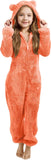 3-15Y Kids Girl Boy Onesie Fleece Sherpa Lined Warm Pajamas