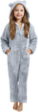 3-15Y Kids Girl Boy Onesie Fleece Sherpa Lined Warm Pajamas