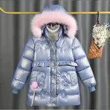 Kid Girl Down Cotton Winter Fleece Jacket Coats