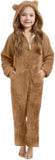 3-15Y Kids Girl Boy Onesie Fleece Sherpa Lined Warm Pajamas