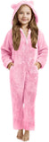 3-15Y Kids Girl Boy Onesie Fleece Sherpa Lined Warm Pajamas