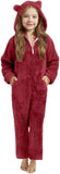3-15Y Kids Girl Boy Onesie Fleece Sherpa Lined Warm Pajamas