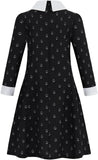 Kids Gilrs Black Wednesday Halloween Dresses Costume  for 3-14 Years