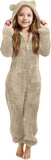3-15Y Kids Girl Boy Onesie Fleece Sherpa Lined Warm Pajamas