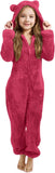 3-15Y Kids Girl Boy Onesie Fleece Sherpa Lined Warm Pajamas