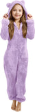 3-15Y Kids Girl Boy Onesie Fleece Sherpa Lined Warm Pajamas