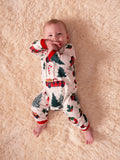 Christmas Family Matching Allover Xmas Long-sleeve Pajamas Sets