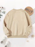 Kid Baby Boys Print Casual Long Sleeve Crew neck Sweatshirt