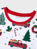 Christmas Family Matching Allover Xmas Long-sleeve Pajamas Sets