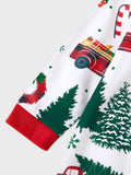 Christmas Family Matching Allover Xmas Long-sleeve Pajamas Sets