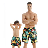 Family Matching Parent Child Swimwear Quick Drying Beach Pants