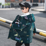 Kid Boy Down Cotton Jacket Winter Thick Coat