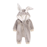 Infant Baby Rabbit Ear Jumpsuit Newborn Warm Romper