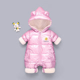 Baby Girl Winter Thickened Fleece Cotton Rompers