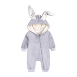 Infant Baby Rabbit Ear Jumpsuit Newborn Warm Romper