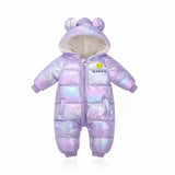 Baby Girl Winter Thickened Fleece Cotton Rompers
