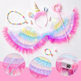 2-7Y Kid Girl Unicorn Halloween Costume LED Light Up Princess Dresses