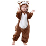 0-4T Infant Baby Halloween Costume Animal Hooded Romper Outfit