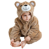 0-4T Infant Baby Halloween Costume Animal Hooded Romper Outfit
