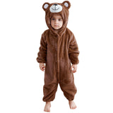 0-4T Infant Baby Halloween Costume Animal Hooded Romper Outfit