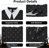 Kids Gilrs Black Wednesday Halloween Dresses Costume  for 3-14 Years