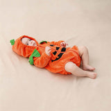 0-24M Baby Boys Girls Halloween Pumpkin Long Sleeve Infant Toddler Costume