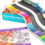 76 Pcs Set Professional Water Soluble Color Pencil Set With Watercolor Colored Coloring Book