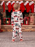 Christmas Family Matching Allover Xmas Long-sleeve Pajamas Sets