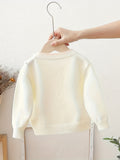 Kid Girl Adorable Flower Embroidered Knitted Spring Autumn Sweaters