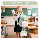 Candy Girls Backpack Set with Lunch Bag Pencil Case School Schoolbags 3 Pcs/Set