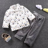 Kid Baby Boy Girl Autumn Winter Thickened Warm Pajamas