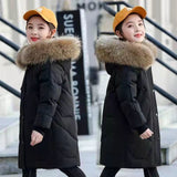 Kid Girl Down Cotton Jacket Thickened Winter Coats