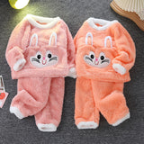 Kid Baby Girls Home Autumn Winter Suit Pajamas