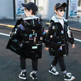 Kid Boy Winter Fashion Trends Cotton-padded Coats Jackets