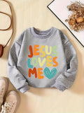 Kid Baby Girls Cozy Letter Print Long Sleeve Sweatshirt Pullover