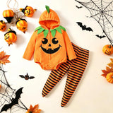 Baby Halloween Costumes Cute Infant Pumpkin Outfit 0-18M