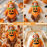 Baby Halloween Costumes Cute Infant Pumpkin Outfit 0-18M