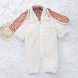 0-3T Baby Cartoon Rabbit Baby Jumpsuit Plush Thickening Romper