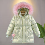 Kid Girl Down Cotton Winter Fleece Jacket Coats