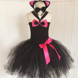 1-8Y Kid Baby Girl Halloween Cartoon Fluffy Dresses