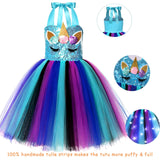 2-10Y Kid Girl Unicorn Sequin Sparkle Rainbow Tutu Birthday Dresses