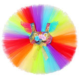 3-8Y Kid Girl Unicorn Tutu Halloween LED Light Birthday Party Outfit Princess Dress