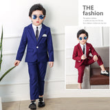 1-10T Kid Baby Boy British Spring Autumn Korean Suit  4 Pcs Set