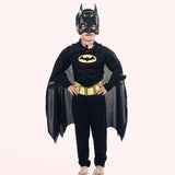Dress Children Halloween Vampire Black Bat Costume Cosplay Black Cape