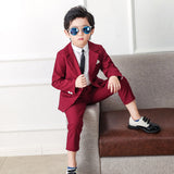 1-10T Kid Baby Boy British Spring Autumn Korean Suit  4 Pcs Set